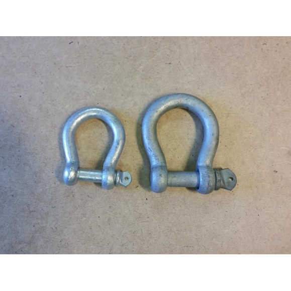Sjakkel, H-sjakkel, 22mm, galvanisert